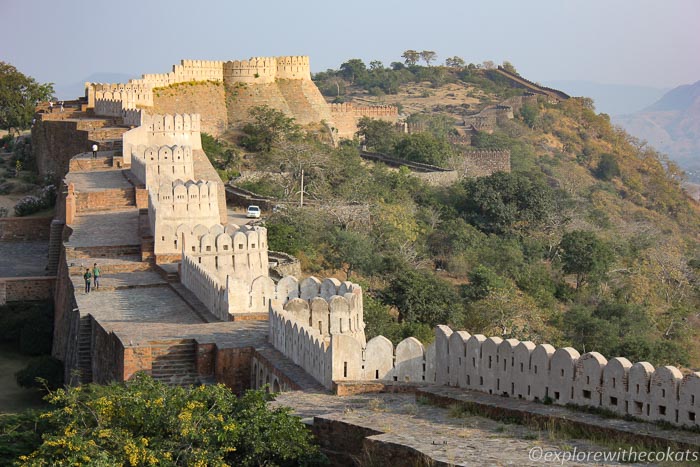 Kumbhalgarh fort wall that accomodated elephants and horses