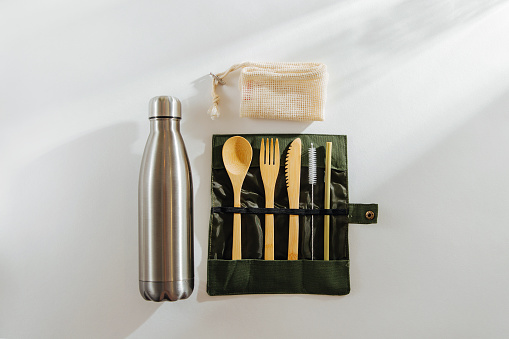 Sustainable travel cutlery kit