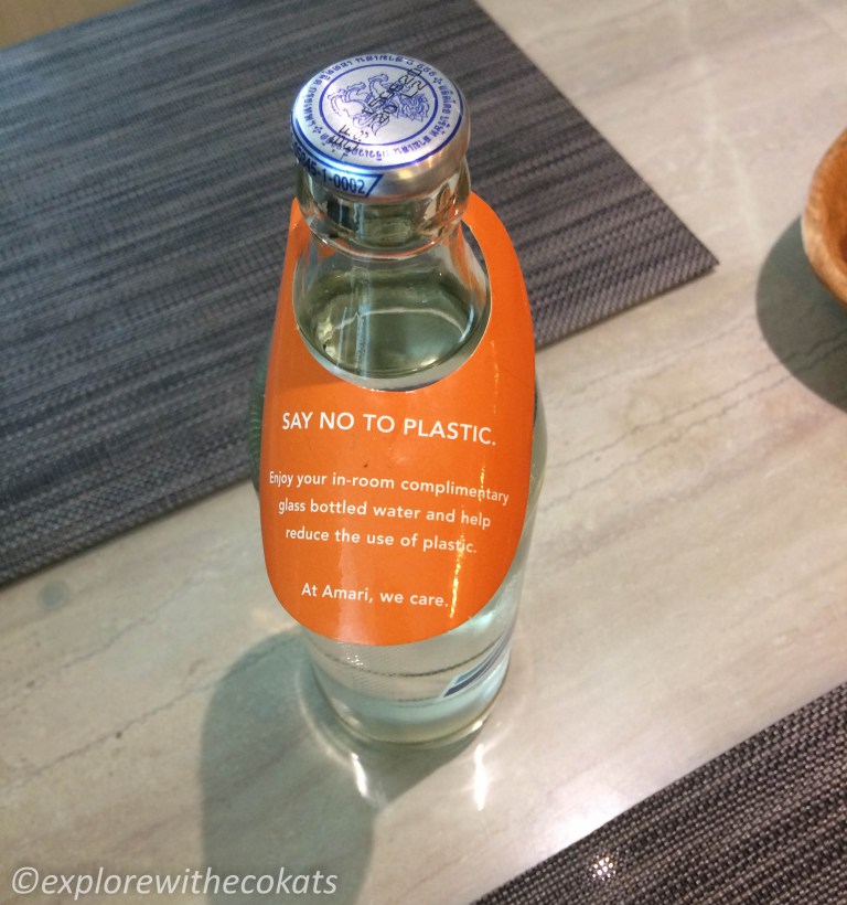 Amari Residences - using of glass bottles - sustainability