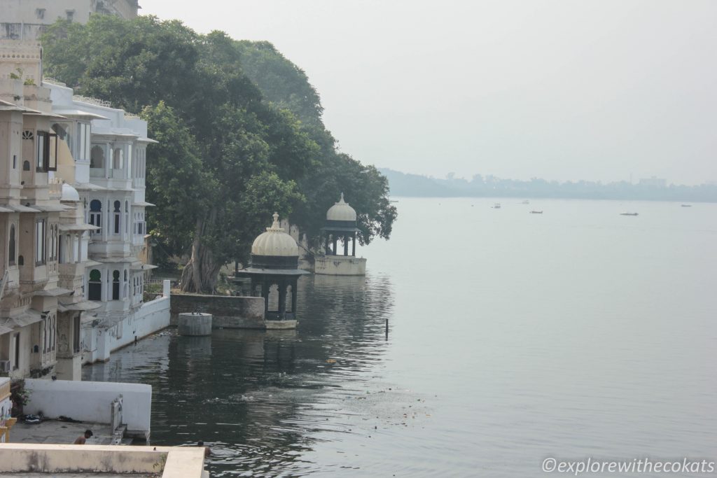 The ghats of Lake Pichola