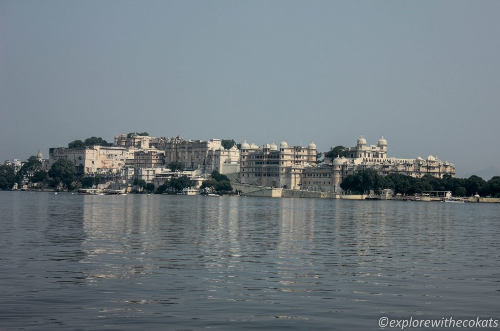 Udaipur City Palace overlooking Lake Pichola