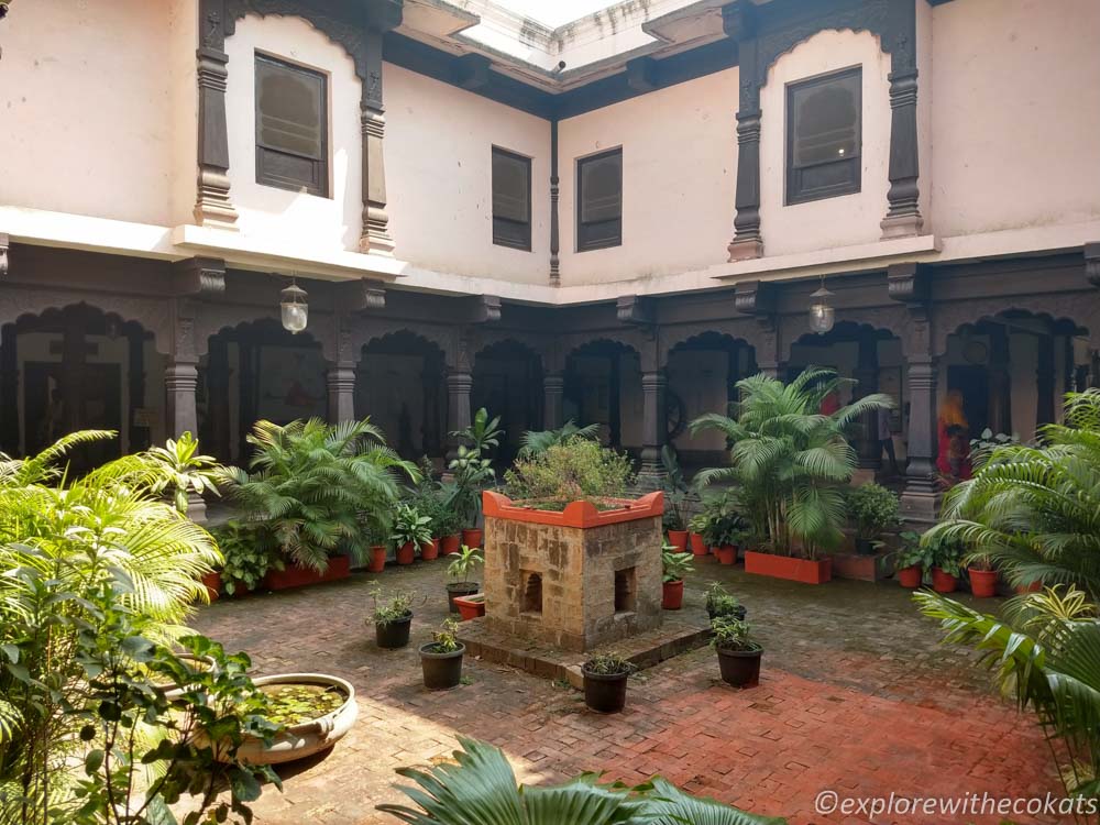 The courtyard in Indore Rajwada