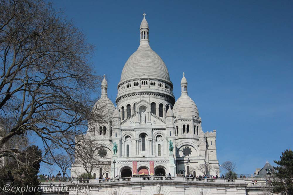 Sacré-Cœur Basilica at the top on Montmartre