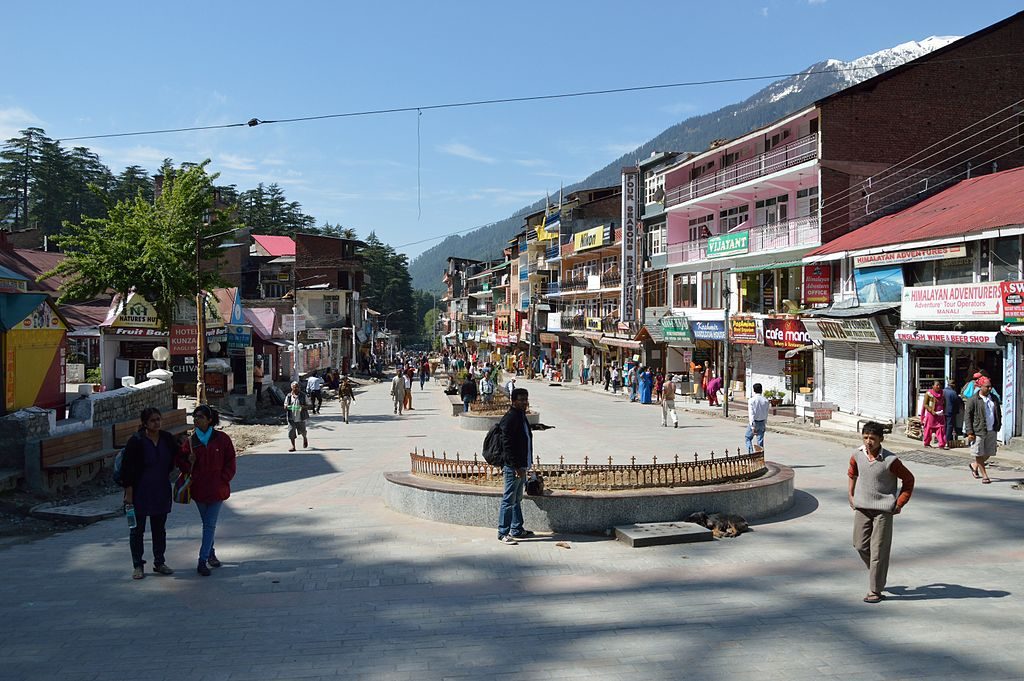 Shopping at Mall road Manali