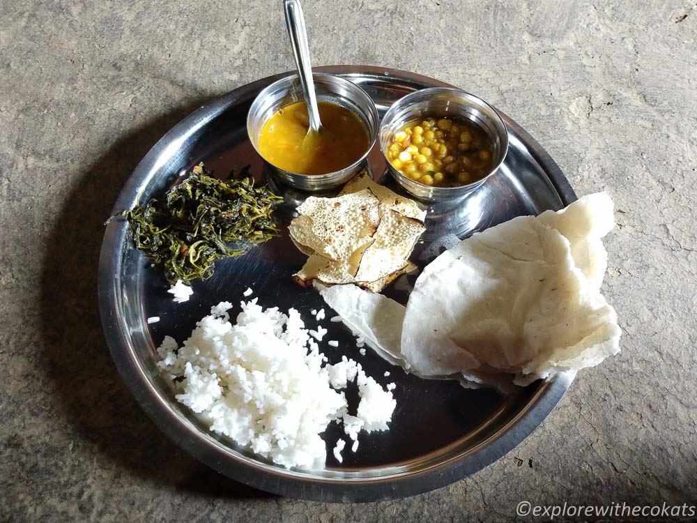 Homemade food at Baradpani