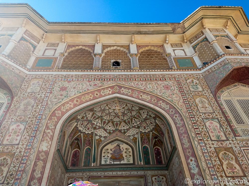 The grand entrance to Amer Fort