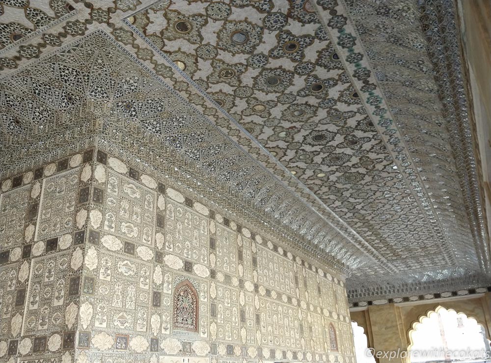 The sheesh mahal of Amer Fort