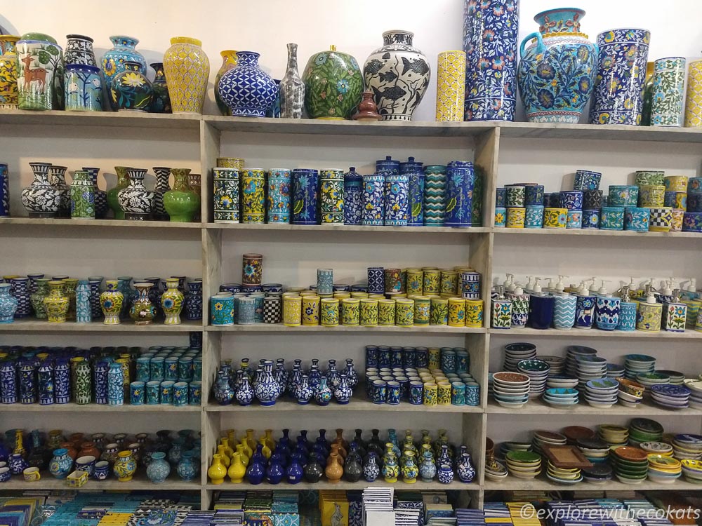 Blue pottery - Shopping in Jaipur | Must visit places in Jaipur | 3 days Jaipur itinerary