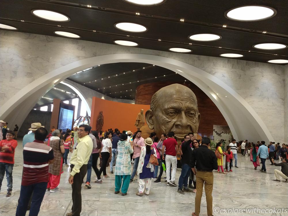 Statue of Unity memorial and gallery during my Statue of Unity from Ahmedabad