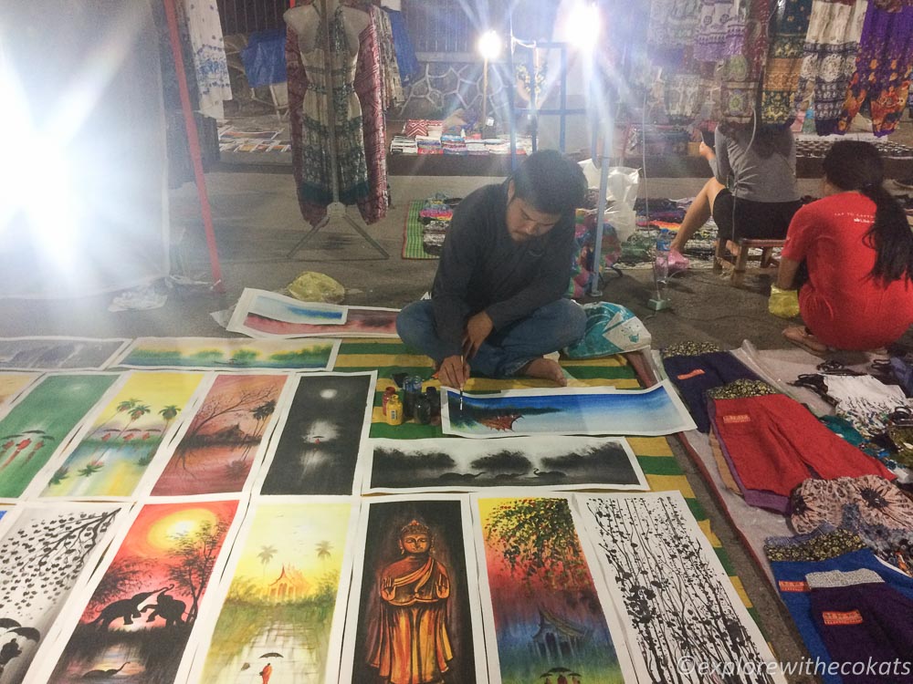 Shopping at Luang Prabang Night Market