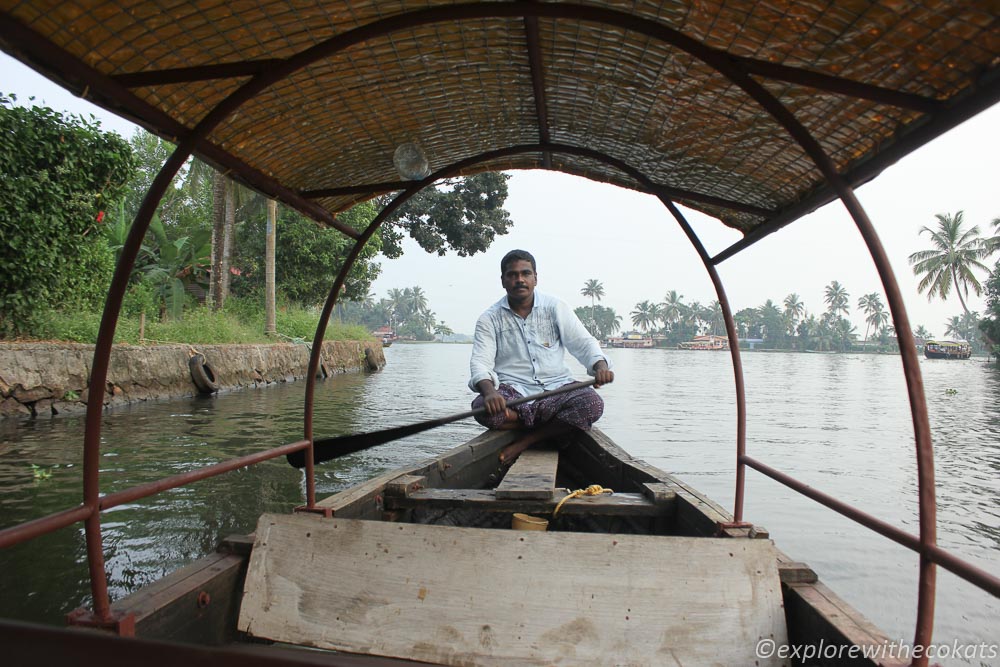 My boatman for the canoe ride