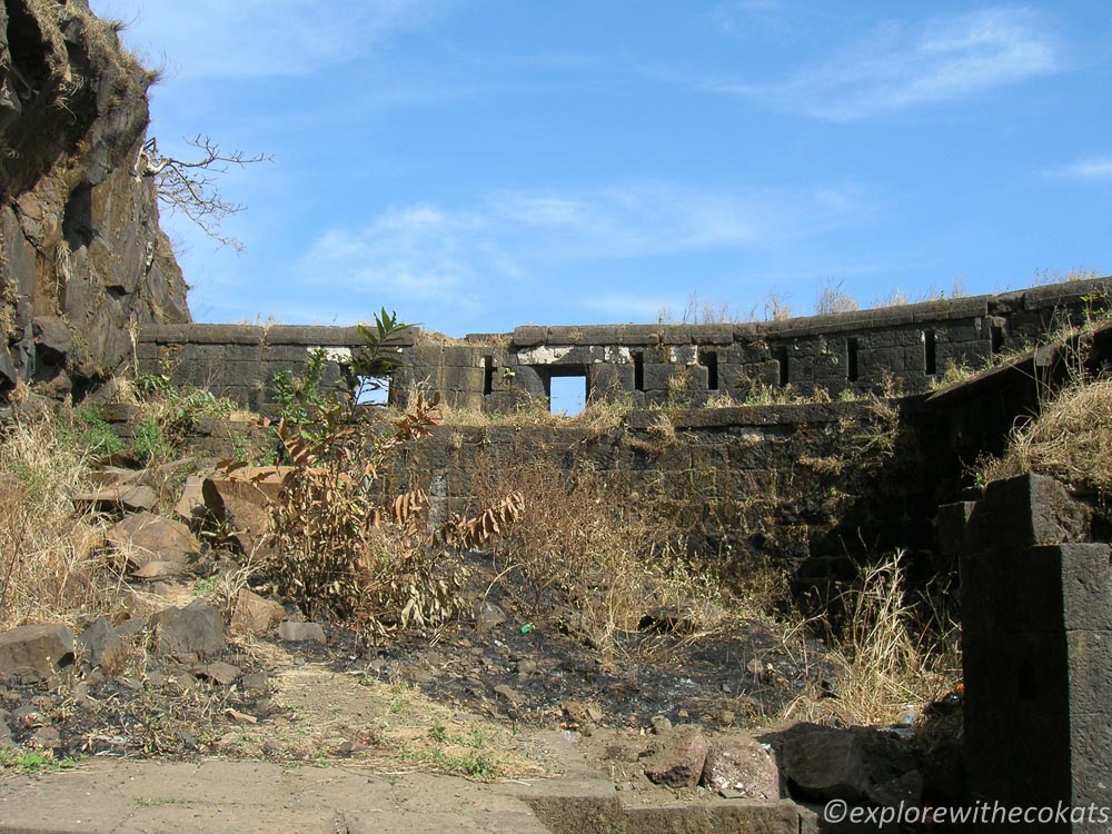 Part of the fort in ruins