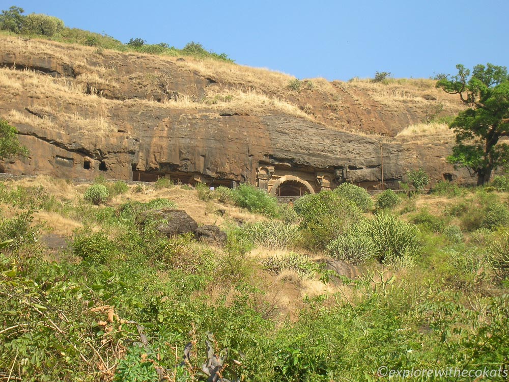 Bhaja caves as seen during Lohagad fort trek