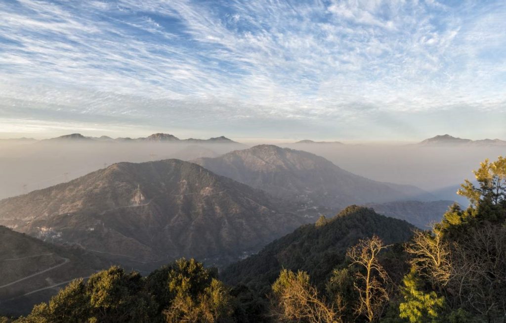 Kunjapuri temple sunrise in Rishikesh