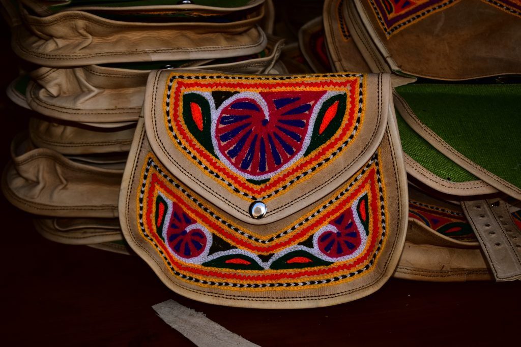 Handcrafted embroidered bags from Jaipur