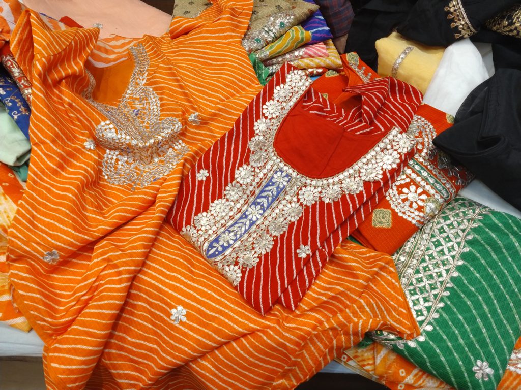 Leheriya sarees and suits