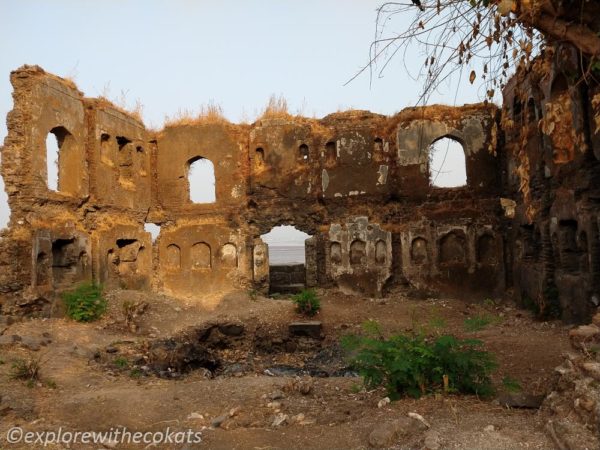 The ruins of Kolaba Fort Alibaug