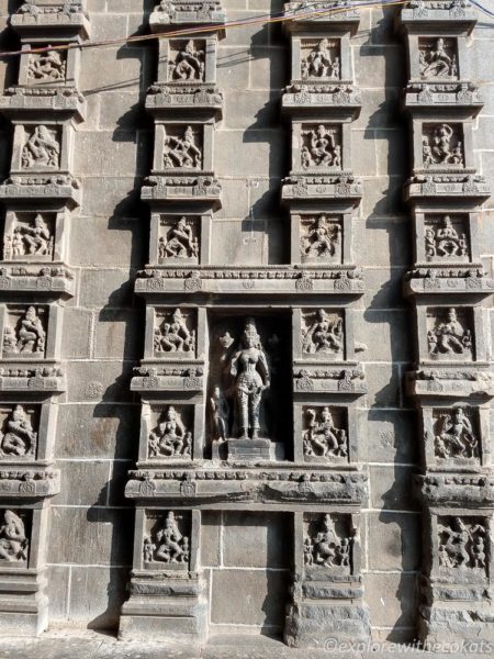 Wall sculptures in Chidambaram temple, Tamil Nadu