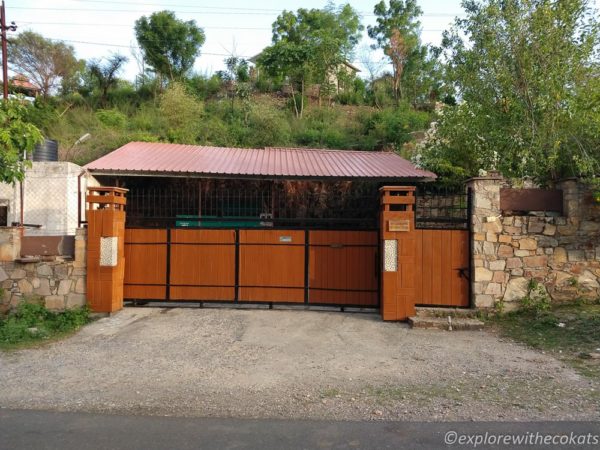 The entrance to the property