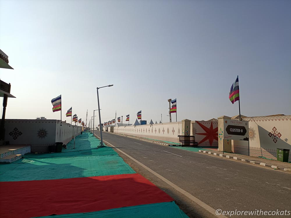 The roads in Rann Utsav at tent city