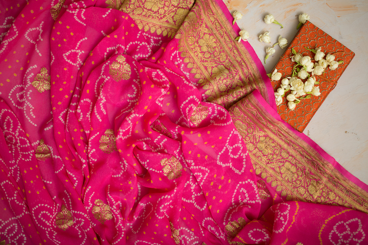 Bandhej saree | Tie & dye saree