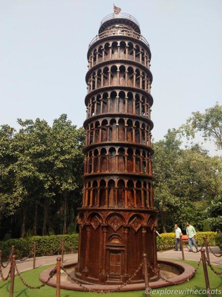 Leaning Tower of Pisa at Waste to wonder park, Delhi