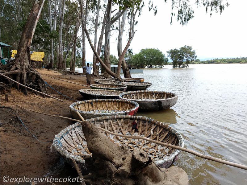 Coracle ride at Kaveri river beach