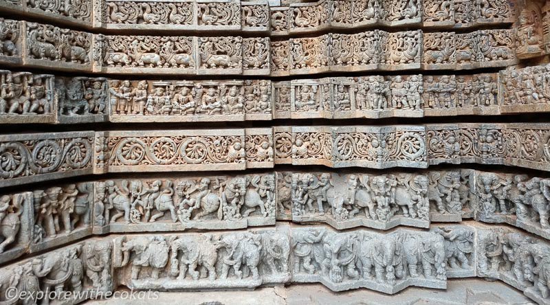 Sculptures on Chennakesava Temple Somanathapura