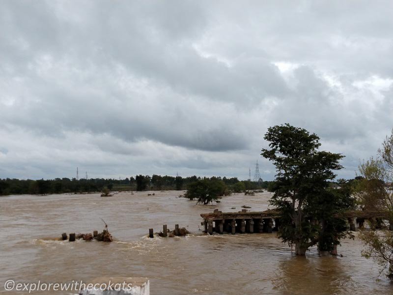 Cauvery river throughout the road 