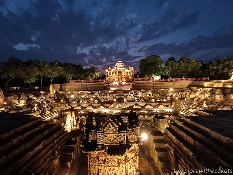 Modhera sun temple light show