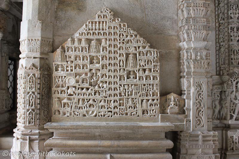 Sculptures in Ranakpur Temple Rajasthan
