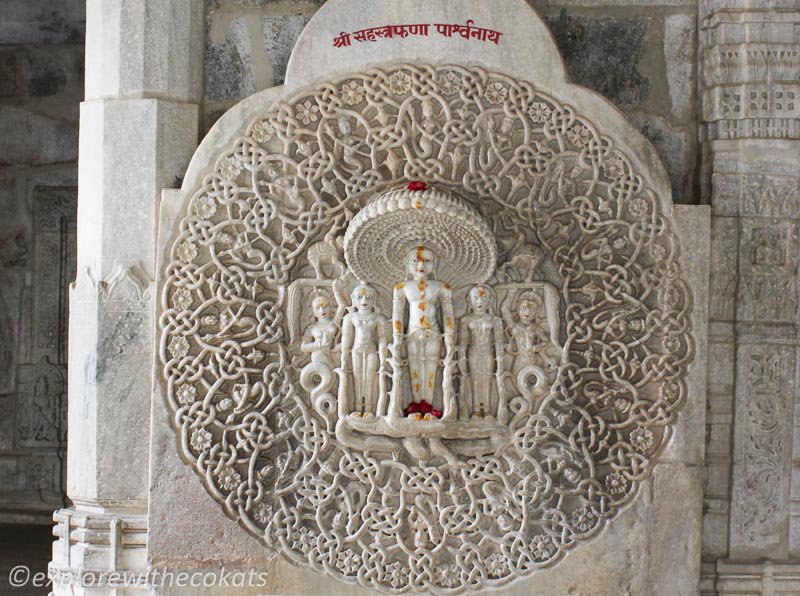 Sculpture of Parshwanath Bhagwan with 1008 serpent heads