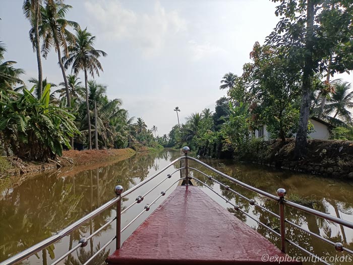 Boat ride through Kumarakom backwaters for Responsible tourism activity