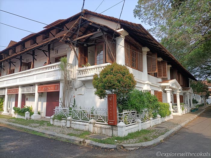 Mansions turned into boutique shops at Fort Kochi