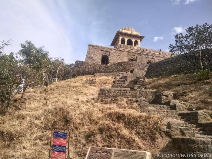 Steps leading to Rani Roopmati Pavilion iin Mandu Madhya Pradesh