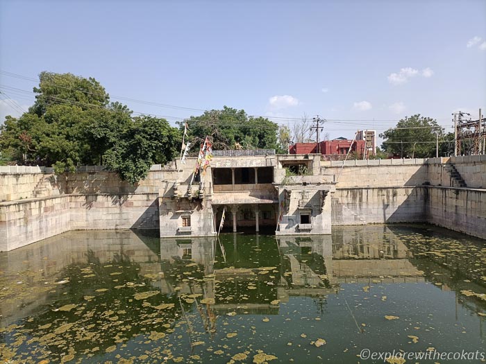 Partially submerged Dabhai Kund