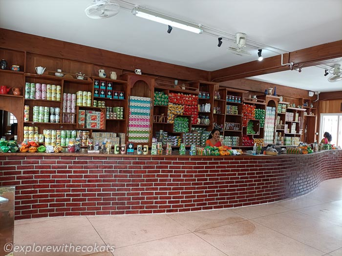 Tea display at Geragama Tea Factory