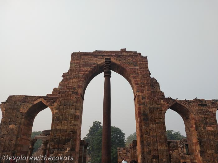 Iron Pillar in Qutub Minar Complex