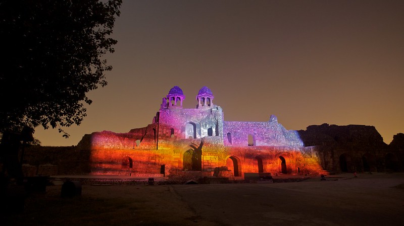 Light and sound show at Purana Qila