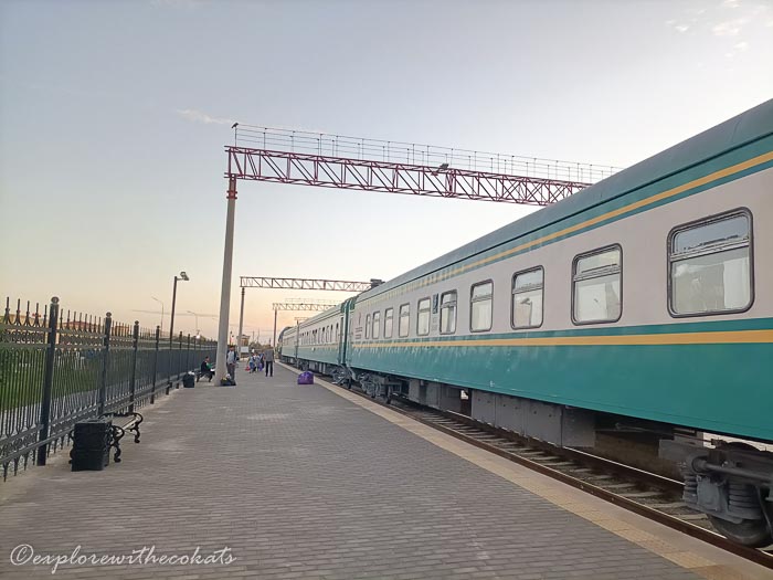 Overnight train between Tashkent and Khiva