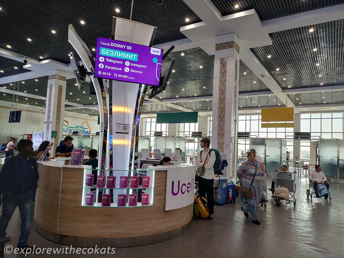 Tashkent International Airport arrival area