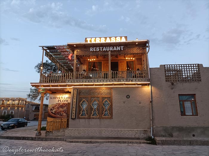 Vegetarian options in Khiva_Teressa cafe