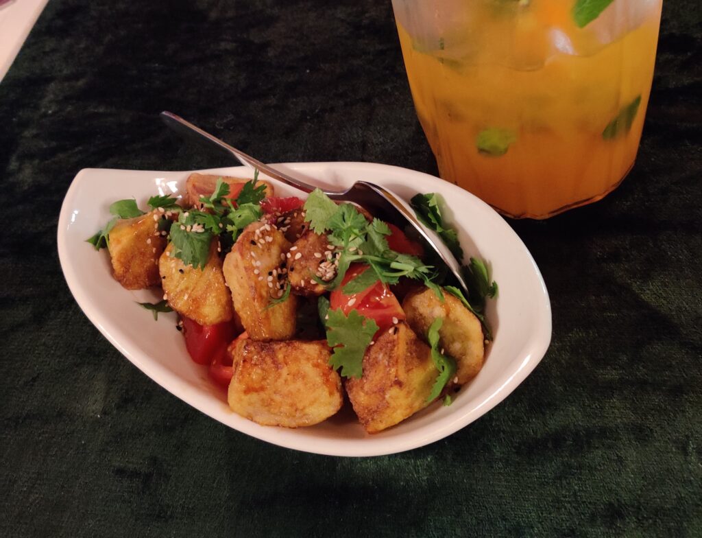 Aubergine salad in Uzbekistan