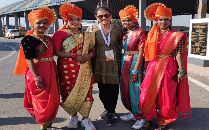 Locals dressed up for Shivaji Maharaj Jayanti