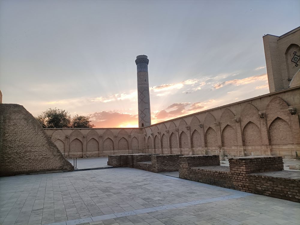 Sunset from Bibi Khanym Mosque_Places to visit in Samarkand
