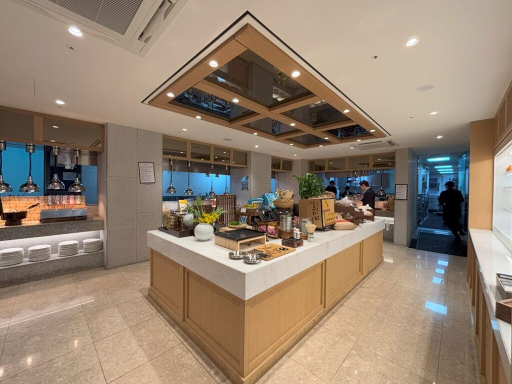 Buffet breakfast area at voco Seoul Myengdong
