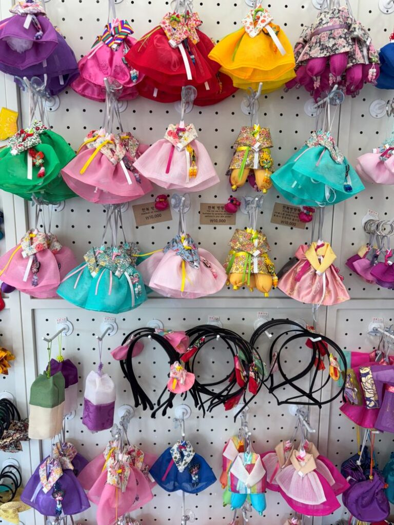 Hanbok themed souvenirs