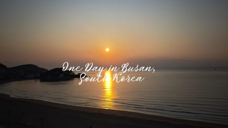 One day in Busan South Korea