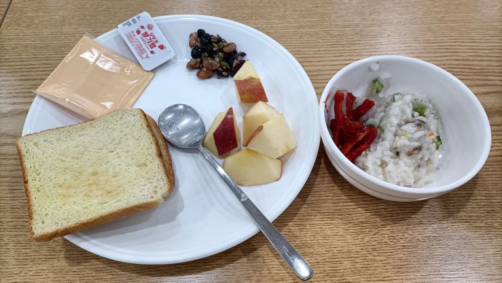 Breakfast at Korean temple stay