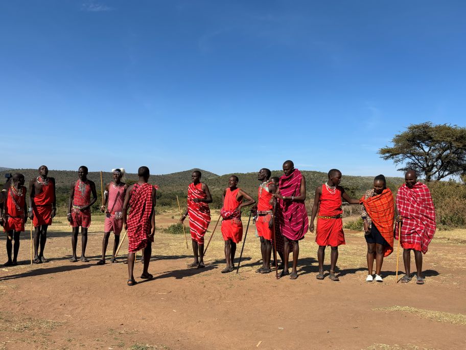 Shuka worn by Maasai Men